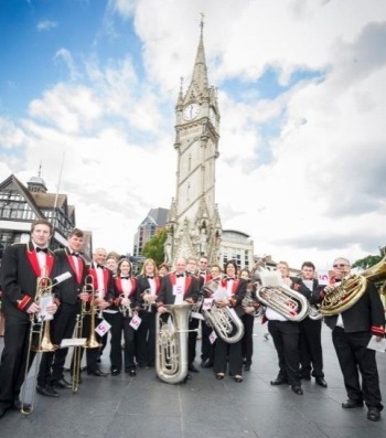 Enderby Band at the Clock Tower, Leicester